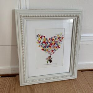 Framed Heart Balloon Art Print from Disney Up Movie Love